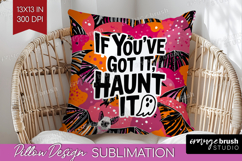 Halloween Quote Pillow Sublimation - Sarcastic Pillow Cover Product Image 1
