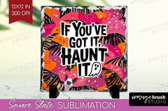 Halloween Quote Slate PNG - Sarcastic Square Slate Product Image 1