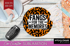 Halloween Quote Car Coaster - Sarcastic Coaster PNG Product Image 1