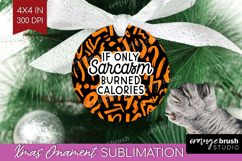 Sarcastic Halloween Quote Ornament PNG - Brush Stroke PNG Product Image 1