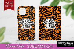 Sarcastic Halloween Quote Phone Case PNG - Brush Stroke Case Product Image 1