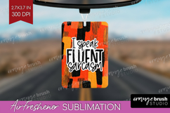 Sarcastic Halloween Quote Air Freshener PNG - Brush Stroke Product Image 1