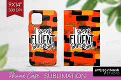 Sarcastic Halloween Quote Phone Case PNG - Brush Stroke Case Product Image 1