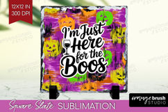 Halloween Quote Slate PNG - Sarcastic Square Slate Product Image 1