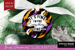Sarcastic Halloween Quote Ornament PNG - Brush Stroke PNG Product Image 1