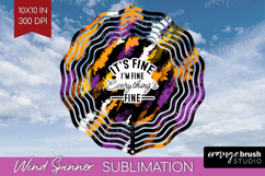 Sarcastic Halloween Quote Wind Spinner Sublimation PNG - Product Image 1