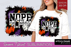 Sarcastic Halloween Quote Square Tshirt Background - Brush Product Image 1