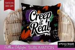 Halloween Quote Pillow Sublimation - Sarcastic Pillow Cover Product Image 1