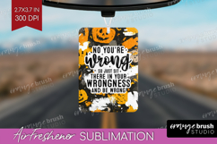 Sarcastic Halloween Quote Air Freshener PNG - Brush Stroke Product Image 1