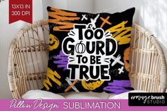 Halloween Quote Pillow Sublimation - Sarcastic Pillow Cover Product Image 1