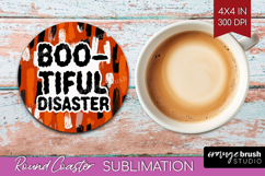 Halloween Quote Round Coaster - Sarcastic Coaster PNG Product Image 1