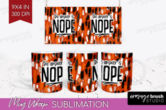 Sarcastic Halloween Quote Mug Wrap - Brush Stroke Mug PNG Product Image 1