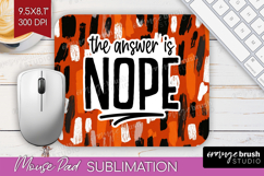 Sarcastic Halloween Quote Mouse Pad Sublimation - Brush PNG Product Image 1