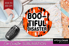 Halloween Quote Car Coaster - Sarcastic Coaster PNG Product Image 1