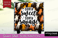 Sarcastic Halloween Quote Slate PNG - Brush Stroke Square Product Image 1