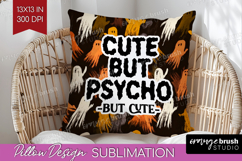 Halloween Quote Pillow Sublimation - Sarcastic Pillow Cover Product Image 1