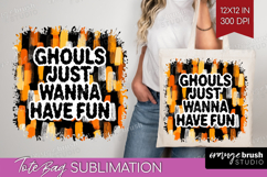 Halloween Quote Tote Bag - Sarcastic Tote Bag PNG Product Image 1
