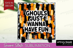 Halloween Quote Slate PNG - Sarcastic Square Slate Product Image 1