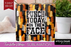 Sarcastic Halloween Quote Tumbler Wrap - Brush Stroke PNG Product Image 1