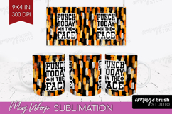 Sarcastic Halloween Quote Mug Wrap - Brush Stroke Mug PNG Product Image 1