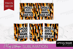 Halloween Quote Mug Wrap - Sarcastic Mug PNG Sublimation Product Image 1