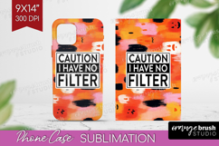 Sarcastic Halloween Quote Phone Case PNG - Brush Stroke Case Product Image 1