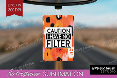 Sarcastic Halloween Quote Air Freshener PNG - Brush Stroke Product Image 1