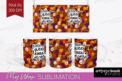 Sarcastic Halloween Quote Mug Wrap - Brush Stroke Mug PNG Product Image 1