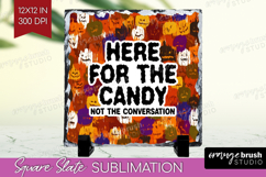 Halloween Quote Slate PNG - Sarcastic Square Slate Product Image 1