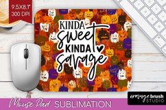 Sarcastic Halloween Quote Mouse Pad Sublimation - Brush PNG Product Image 1