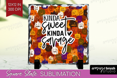 Sarcastic Halloween Quote Slate PNG - Brush Stroke Square Product Image 1
