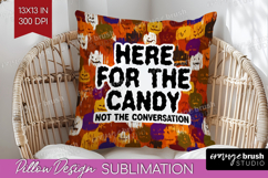 Halloween Quote Pillow Sublimation - Sarcastic Pillow Cover Product Image 1