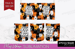 Sarcastic Halloween Quote Mug Wrap - Brush Stroke Mug PNG Product Image 1