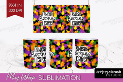 Sarcastic Halloween Quote Mug Wrap - Brush Stroke Mug PNG Product Image 1