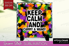 Halloween Quote Slate PNG - Sarcastic Square Slate Product Image 1