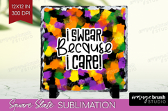 Sarcastic Halloween Quote Slate PNG - Brush Stroke Square Product Image 1