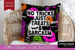 Halloween Quote Pillow Sublimation - Sarcastic Pillow Cover Product Image 1