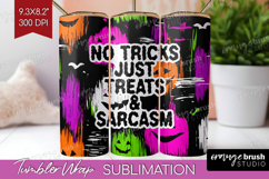 Halloween Quote Tumbler Wrap - Sarcastic Tumbler PNG Product Image 1