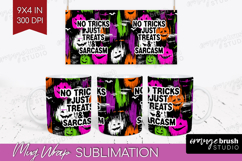 Halloween Quote Mug Wrap - Sarcastic Mug PNG Sublimation Product Image 1