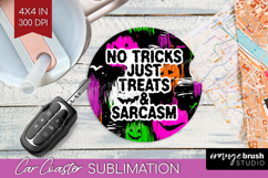 Halloween Quote Car Coaster - Sarcastic Coaster PNG Product Image 1