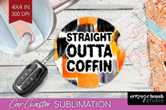 Halloween Quote Car Coaster - Sarcastic Coaster PNG Product Image 1