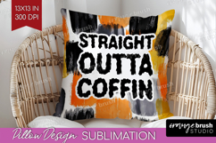 Halloween Quote Pillow Sublimation - Sarcastic Pillow Cover Product Image 1