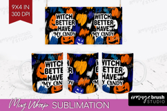 Halloween Quote Mug Wrap - Sarcastic Mug PNG Sublimation Product Image 1