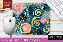 Brush Stroke Mouse Pad Sublimation - Abstract Mousepad PNG Product Image 1