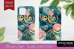 Brush Stroke Phone Case PNG - Abstract Case PNG Sublimation Product Image 1