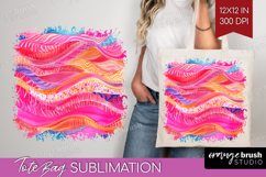 Brush Stroke Tote Bag - Abstract Tote Bag PNG Sublimation Product Image 1