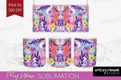 Brush Stroke Mug Wrap - Abstract Mug PNG Sublimation Product Image 1