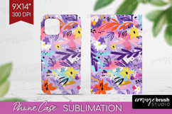 Brush Stroke Phone Case PNG - Abstract Case PNG Sublimation Product Image 1