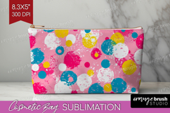 Brush Stroke Cosmetic Bag - Abstract Makeup Bag PNG Product Image 1