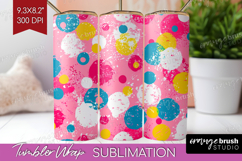 Brush Stroke Tumbler Wrap - Abstract Tumbler PNG Sublimation Product Image 1
